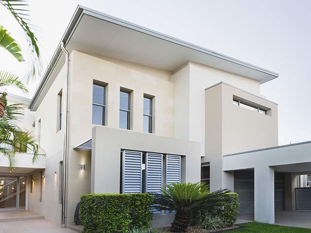 a large white building