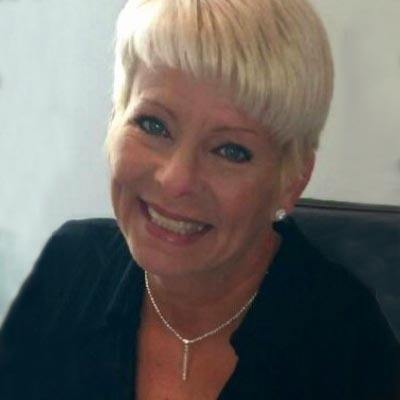 a woman smiling for the camera